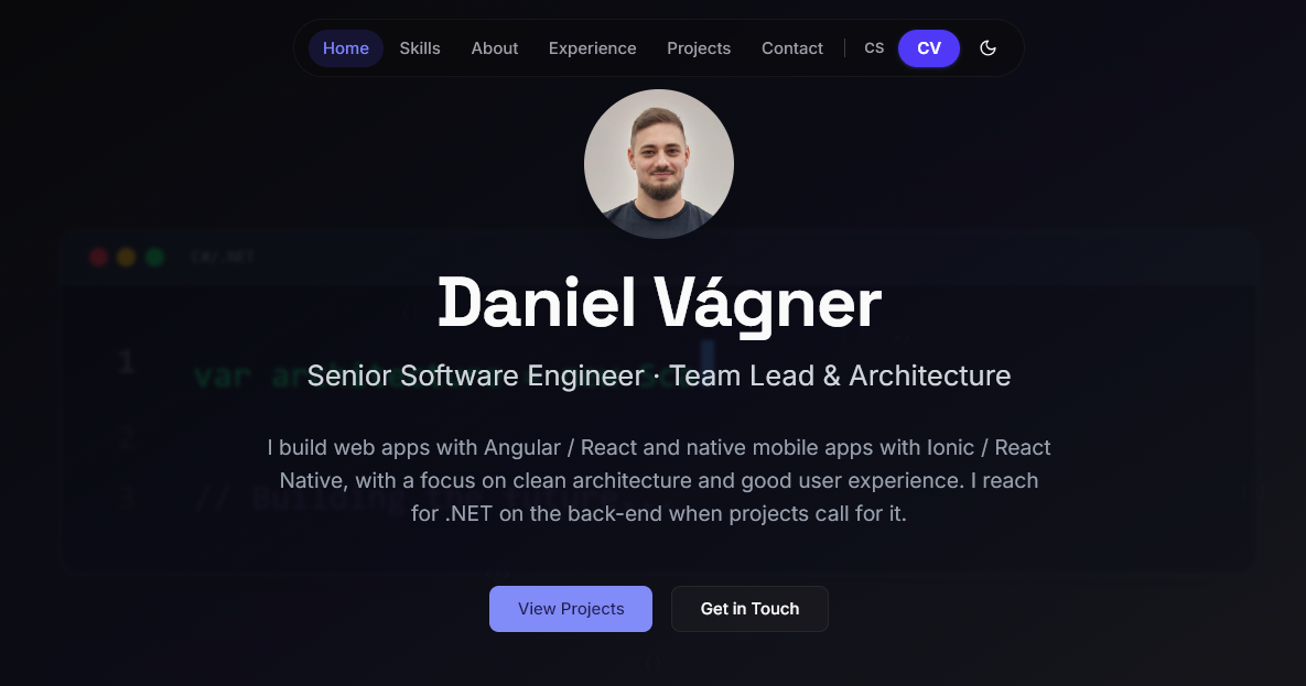 Daniel Vágner — Senior Software Engineer